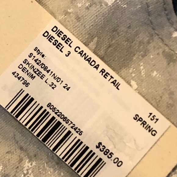 Diesel skinzee light wash jeans - Picture 6 of 8